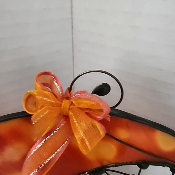 Stained Glass Cat On Moon With Spider Web-NICE! - Picture 3 of 5